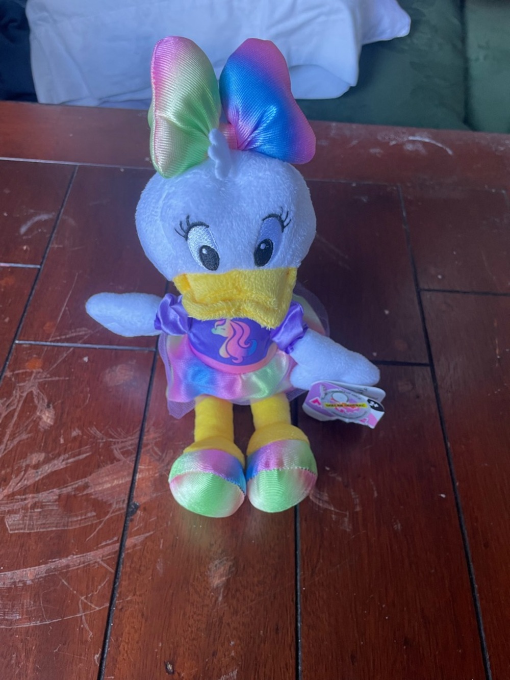 Rainbow Bow Plush Duck Toy - Kids Plush Character